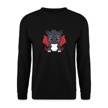 Bébé dragon - Sweat-shirt Unisexe - noir - Devant - Alina (178cm) & Michal (187cm)