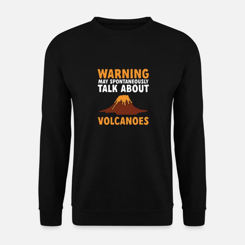 Vulkan Geologie Vulkanologie Lava - Unisex Pullover - Schwarz