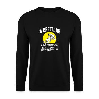 Définition de la lutte Pro Wrestler Fan Wrestling - Sweat-shirt Unisexe - noir - Devant - Alina (178cm) & Michal (187cm)