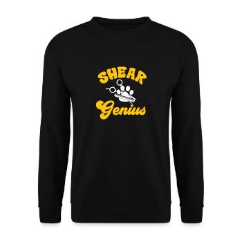 Salon de coiffure pour chiens - Sweat-shirt Unisexe - noir - Devant - Alina (178cm) & Michal (187cm)