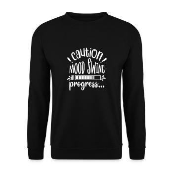 Prudence! Saute d’humeur en cours... - Sweat-shirt Unisexe - noir - Devant - Alina (178cm) & Michal (187cm)