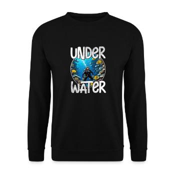 plongée sous marine - Sweat-shirt Unisexe - noir - Devant - Alina (178cm) & Michal (187cm)