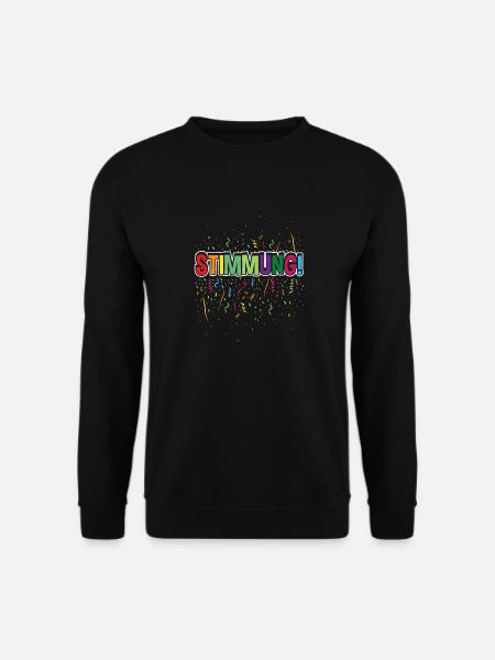 Karneval & Fasching, Stimmung Konfetti Kostüm - Unisex Pullover - Schwarz