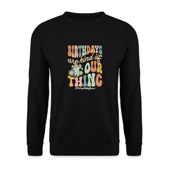 Infirmière Bébé Maternité Infirmière - Sweat-shirt Unisexe - noir - Devant - Alina (178cm) & Michal (187cm)