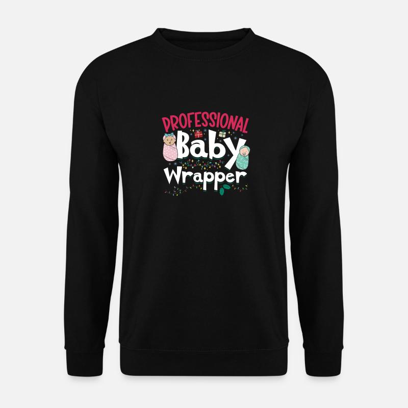 Krankenschwester Baby Entbindungsschwester - Unisex Pullover - Schwarz