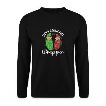 Infirmière Bébé Maternité Infirmière - Sweat-shirt Unisexe - noir - Devant - Alina (178cm) & Michal (187cm)