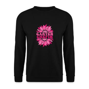 Gartenchefin, Gartenarbeit Frau, Garten - Unisex Pullover - Schwarz - Vorne - Alina (178cm) & Michal (187cm)