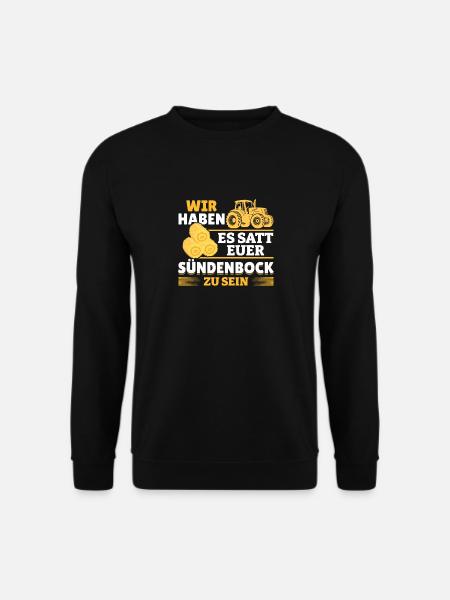 Wir haben es satt, euer Sündenbock zu sein - Unisex Pullover - Schwarz