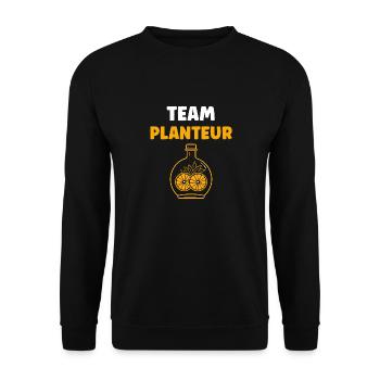 Humour punch planteur - Sweat-shirt Unisexe - noir - Devant - Alina (178cm) & Michal (187cm)