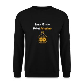 Humour punch planteur - Sweat-shirt Unisexe - noir - Devant - Alina (178cm) & Michal (187cm)