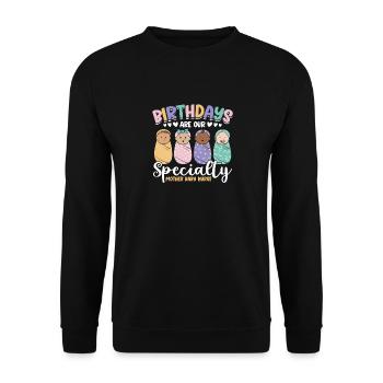 Infirmière Bébé Maternité Infirmière - Sweat-shirt Unisexe - noir - Devant - Alina (178cm) & Michal (187cm)