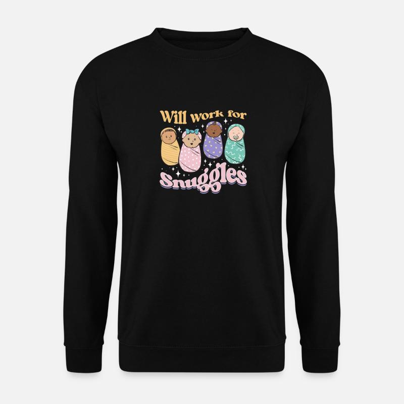 Krankenschwester Baby Entbindungsschwester - Unisex Pullover - Schwarz