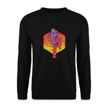 Taekwondo - Unisex Sweatshirt - black - Front - Alina (178cm) & Michal (187cm)