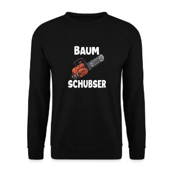Holzfäller T | Lustiges Forstwirt Outfit | - Unisex Pullover - Schwarz - Vorne - Alina (178cm) & Michal (187cm)