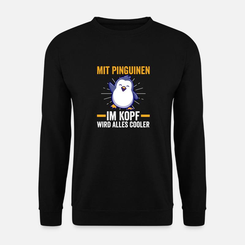 Pingouin mignon - Sweat-shirt Unisexe - noir