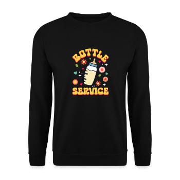 Infirmière Bébé Maternité Infirmière - Sweat-shirt Unisexe - noir - Devant - Alina (178cm) & Michal (187cm)