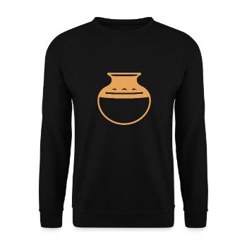 Pottery - Unisex Sweatshirt - black - Front - Alina (178cm) & Michal (187cm)