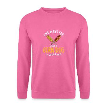Corn Dog Corndog - Unisex Sweatshirt - pink - Front