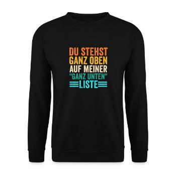 Work Colleague Office Humor Work Funny Sayings - Unisex Sweatshirt - black - Front - Alina (178cm) & Michal (187cm)