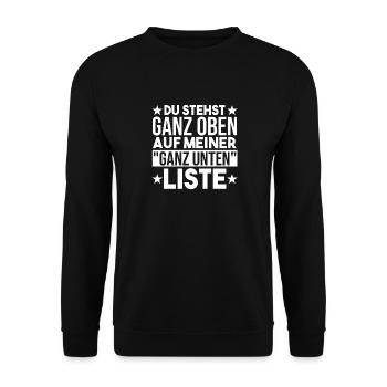 Work Colleague Office Humor Work Funny Sayings - Unisex Sweatshirt - black - Front - Alina (178cm) & Michal (187cm)