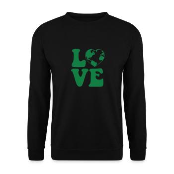 Earth Day Funny Awesome Environmental Nature - Unisex Sweatshirt - black - Front - Alina (178cm) & Michal (187cm)