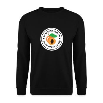 Le même Minou idée Cadeau EVG Garçon Futur Marié - Sweat-shirt Unisexe - noir - Devant - Alina (178cm) & Michal (187cm)