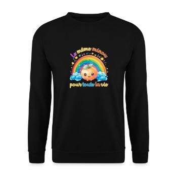 Humour EVG Cadeau Futur Marié Garçon Mariage Team - Sweat-shirt Unisexe - noir - Devant - Alina (178cm) & Michal (187cm)