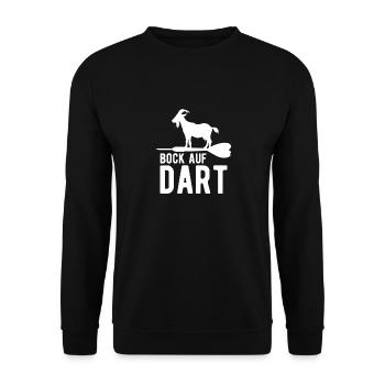 Funny Darts and Darts Gifts for Darts Players - Unisex Sweatshirt - black - Front - Alina (178cm) & Michal (187cm)