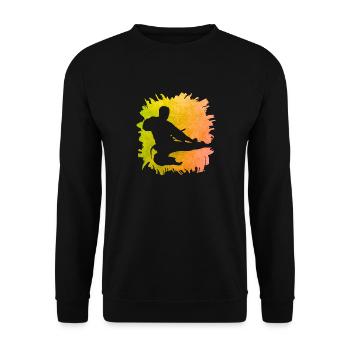 Taekwondo - Unisex Sweatshirt - black - Front - Alina (178cm) & Michal (187cm)