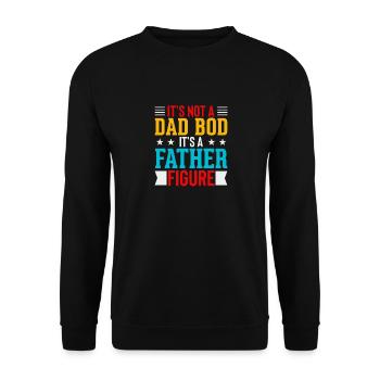Dad Fathers Day Daddy Papa Funny Father´s Day - Unisex Sweatshirt - black - Front - Alina (178cm) & Michal (187cm)