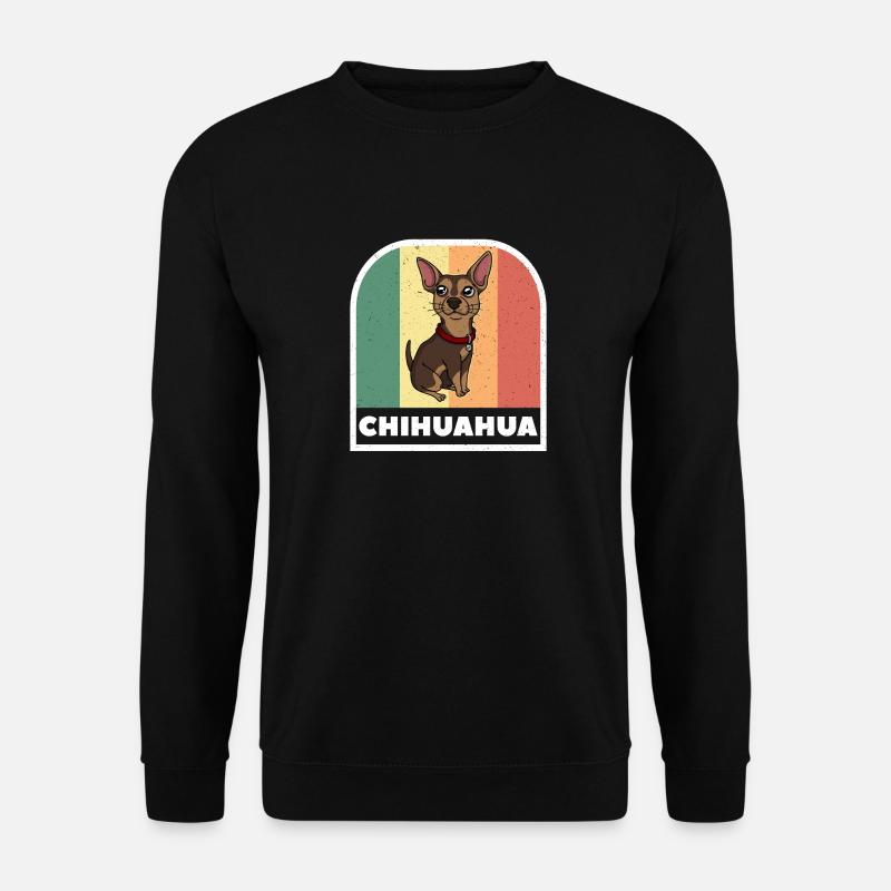 Chihuahua Chien Retro Tee - Sweat-shirt Unisexe - noir