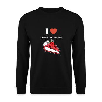 Tarte aux fraises - Sweat-shirt Unisexe - noir - Devant - Alina (178cm) & Michal (187cm)