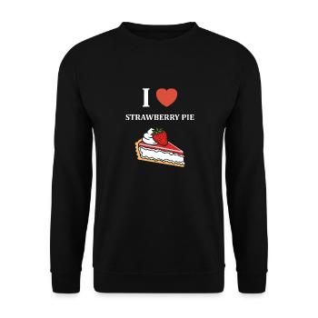 Tarte aux fraises - Sweat-shirt Unisexe - noir - Devant - Alina (178cm) & Michal (187cm)