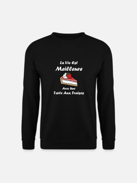 Tarte aux fraises - Sweat-shirt Unisexe - noir