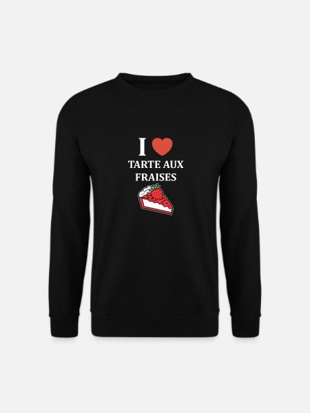 Tarte aux fraises - Sweat-shirt Unisexe - noir