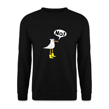 Nein, heute nicht - Unisex Pullover - Schwarz - Vorne - Alina (178cm) & Michal (187cm)