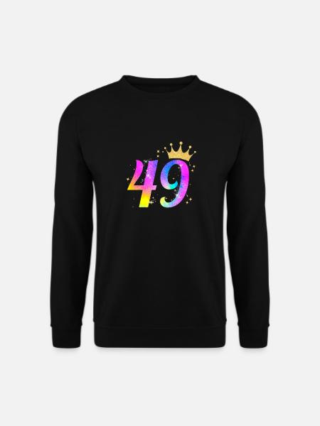 49. Geburtstag Geschenkidee Für 49 Jahre Alt Zum - Unisex Pullover - Schwarz