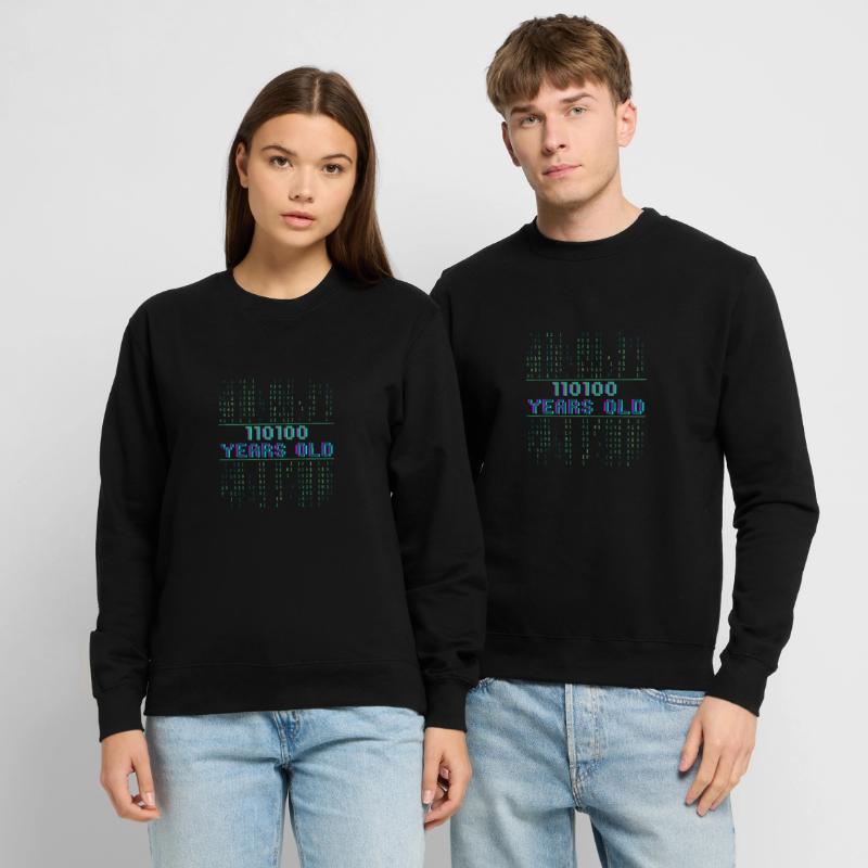 52nd Birthday 52 years old Binary Code Computer Science Unisex Sweatshirt