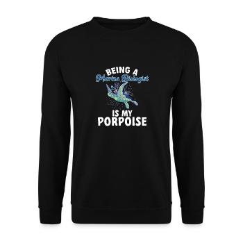Marine Biology Ocean Marine Biologist - Unisex Sweatshirt - black - Front - Alina (178cm) & Michal (187cm)
