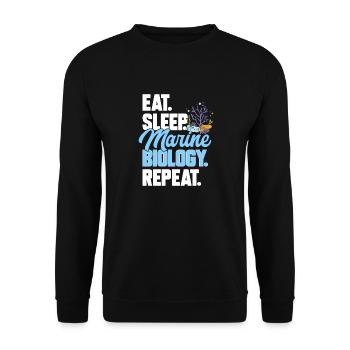 Marine Biology Ocean Marine Biologist - Unisex Sweatshirt - black - Front - Alina (178cm) & Michal (187cm)