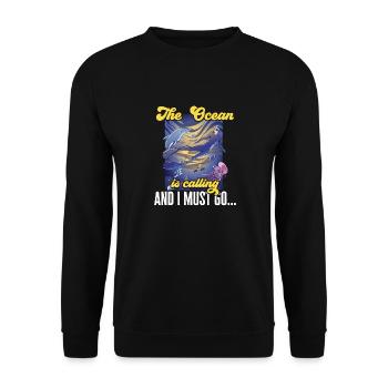 Marine Biology Ocean Marine Biologist - Unisex Sweatshirt - black - Front - Alina (178cm) & Michal (187cm)