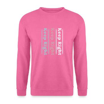 Rechts bleiben - Unisex Pullover - Pink - Vorne
