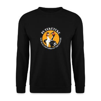 Puteketeke New Zealand's Bird of the Century - Unisex Pullover - Schwarz - Vorne - Alina (178cm) & Michal (187cm)