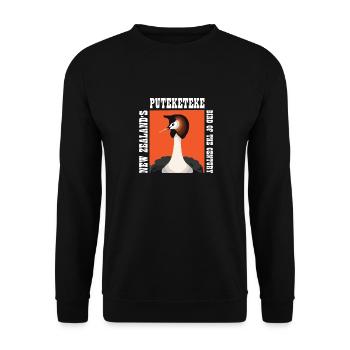 Puteketeke New Zealand's Bird of the Century - Unisex Pullover - Schwarz - Vorne - Alina (178cm) & Michal (187cm)