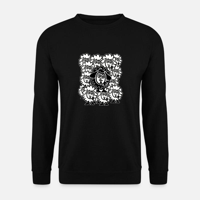 Viele Schafe - Unisex Pullover - Schwarz