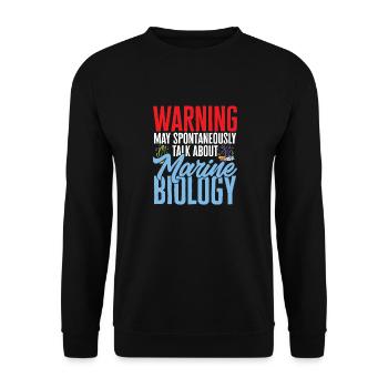 Marine Biology Ocean Marine Biologist - Unisex Sweatshirt - black - Front - Alina (178cm) & Michal (187cm)