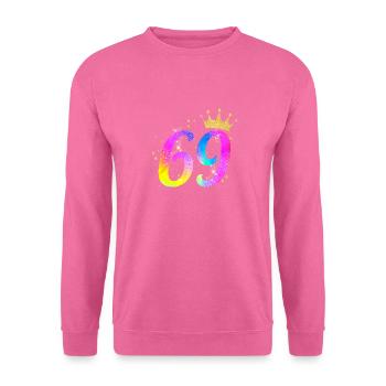 69. Geburtstag Geschenkidee Für 69 Jahre Alt - Unisex Pullover - Pink - Vorne