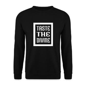 blissful cooking jokes awesome - Unisex Sweatshirt - black - Front - Alina (178cm) & Michal (187cm)