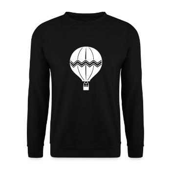 Balloon - Unisex Sweatshirt - black - Front - Alina (178cm) & Michal (187cm)