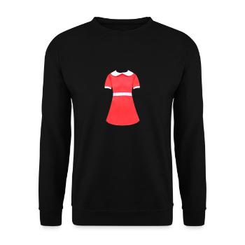 Musical Iconography - Classic Red Dress of Annie - Unisex Sweatshirt - black - Front - Alina (178cm) & Michal (187cm)